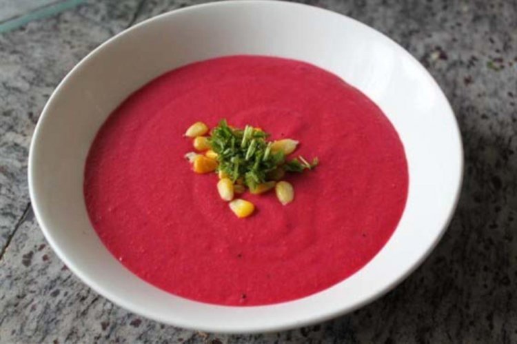 Свекольный крем-суп на кокосовом молоке