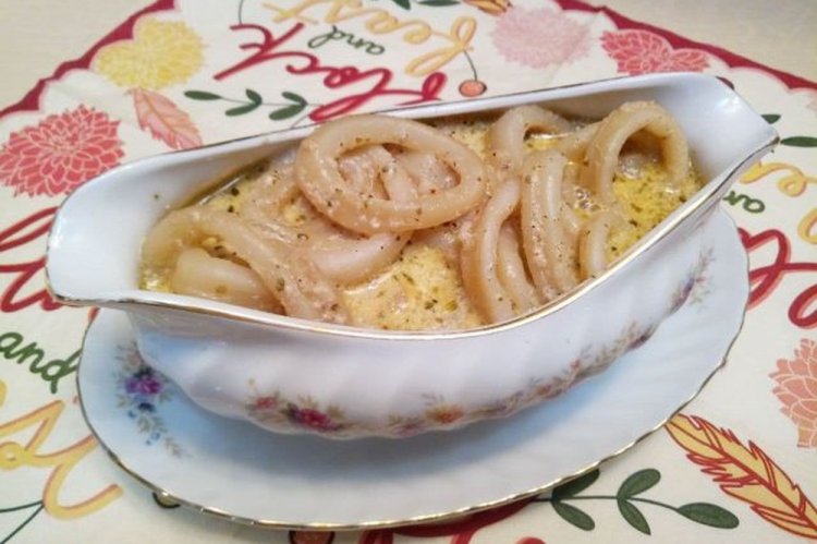 Кальмары в кокосовом молоке