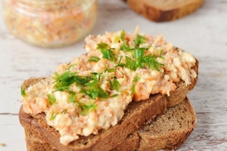Намазка из сельди с морковью