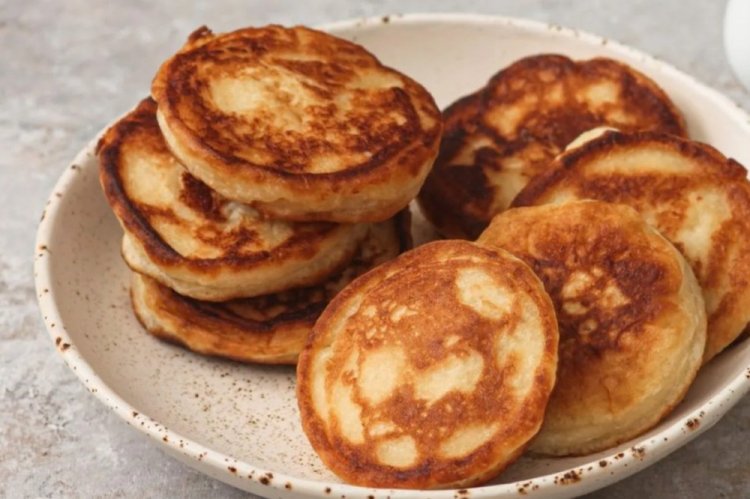 Оладьи на кефире с манкой