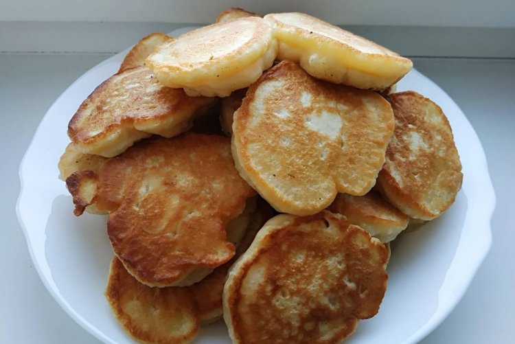 Оладьи на кефире с творогом