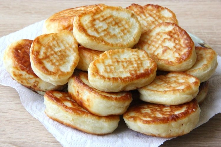 Оладьи на кефире с картошкой