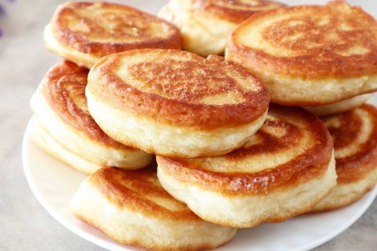 Оладьи на кефире с разрыхлителем