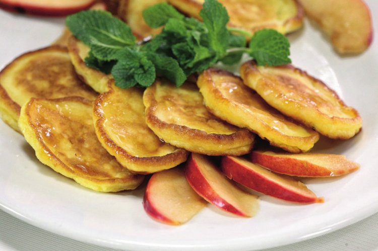 Оладьи на молоке с кукурузной мукой