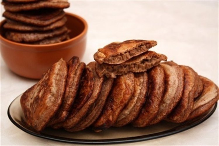 Оладьи на молоке с какао