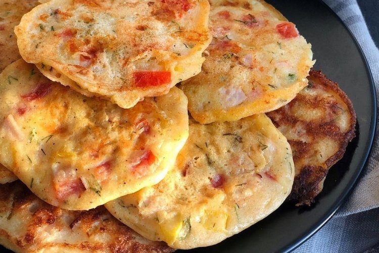 Мини-пицца как оладьи