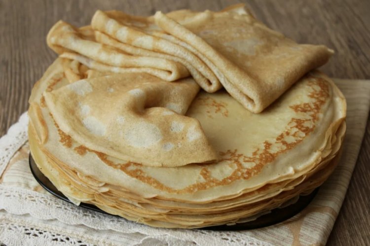 Блины на кефире и крахмале