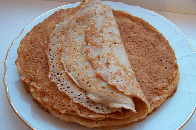 Блины на кефире и овсяной муке