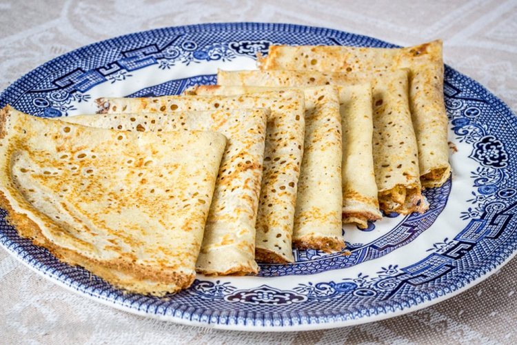 Блины на кефире и рисовой муке