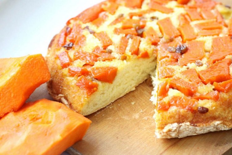 Тыквенный пирог на сковороде