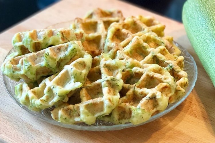 Бельгийские вафли из кабачков