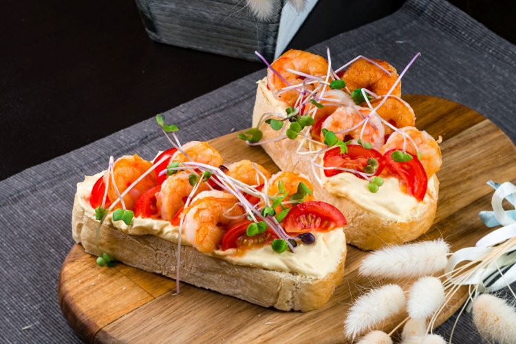 15 лучших рецептов брускетты с креветками