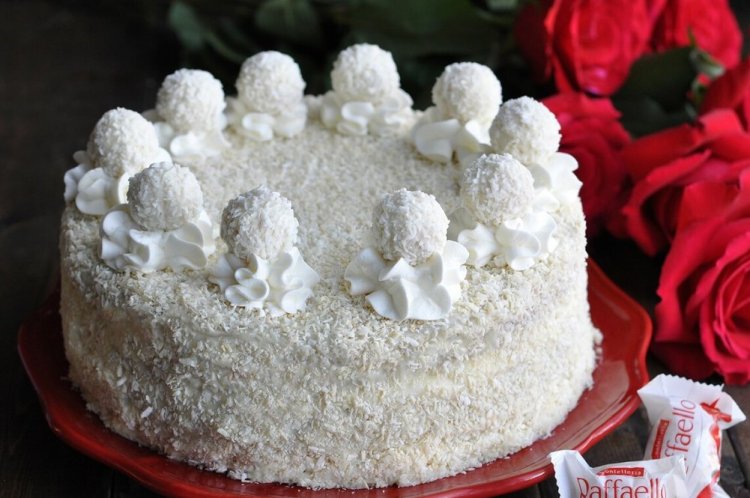 Торт «Рафаэлло» на сковороде