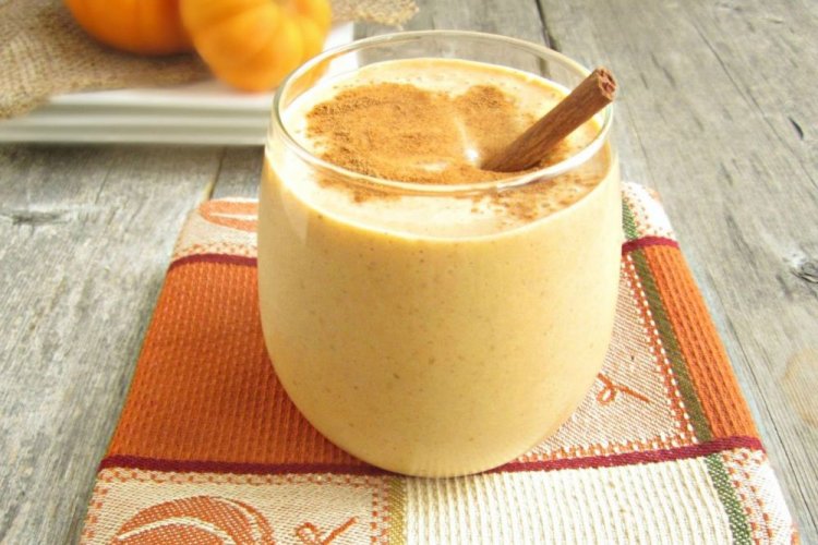 Тыквенный смузи с молоком