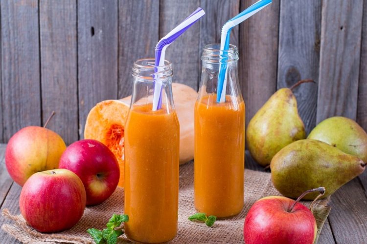 Смузи из яблок, тыквы и груши