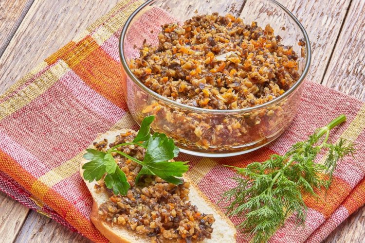 Грибная икра из белых грибов