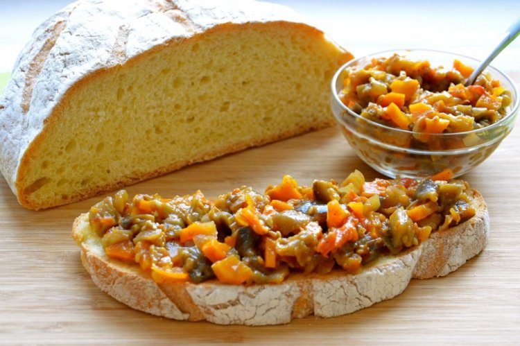 Грибная икра с овощами