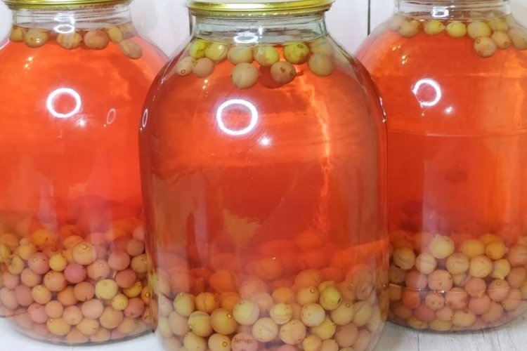 Компот из винограда с лимонной кислотой