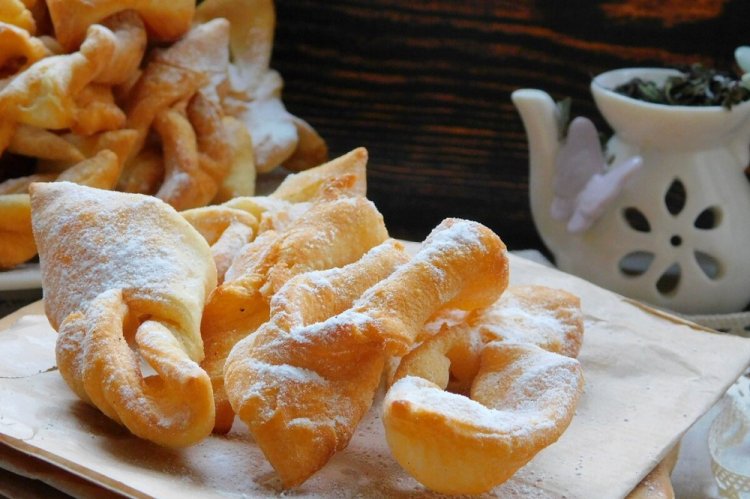 Хворост на кефире с разрыхлителем