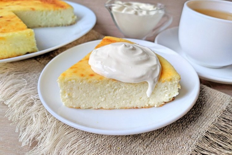 Творожная запеканка на молоке