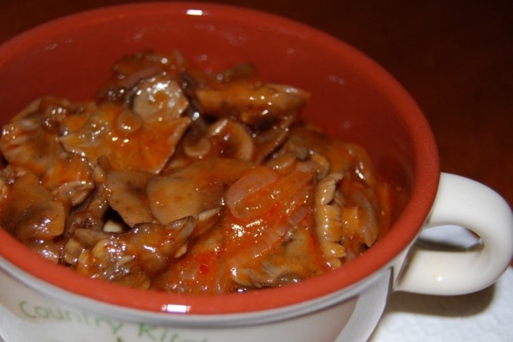 Маринованные грибы в томате на зиму