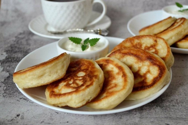 Оладьи на сметане и молоке