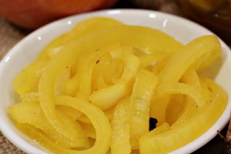 Маринованный лук с апельсиновым соком на зиму