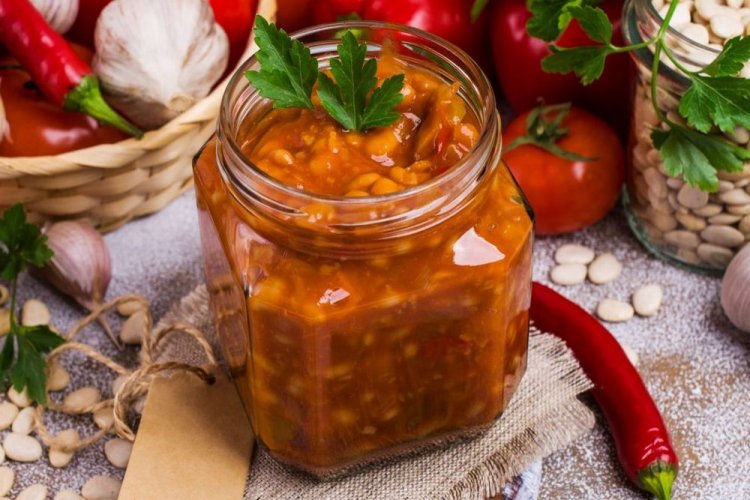Лечо с фасолью на зиму