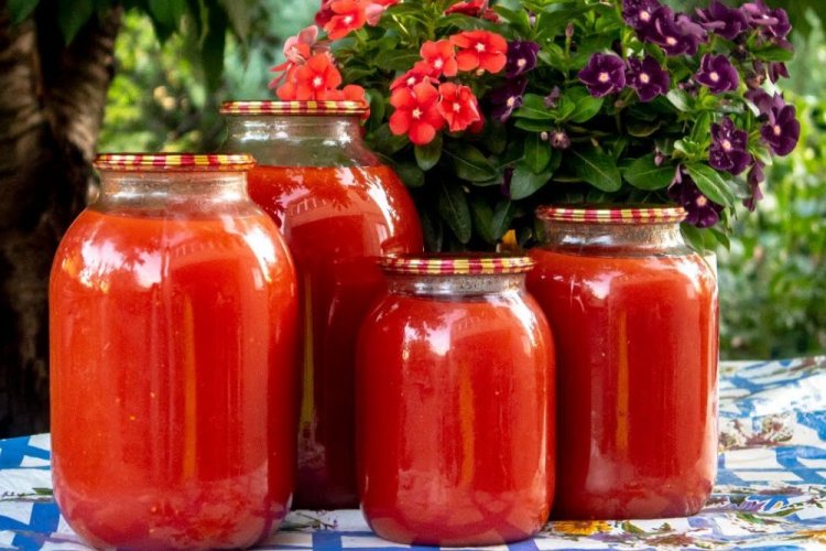 Томатный сок с лимонной кислотой и солью