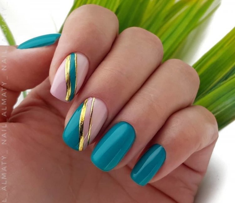 Диагональный маникюр