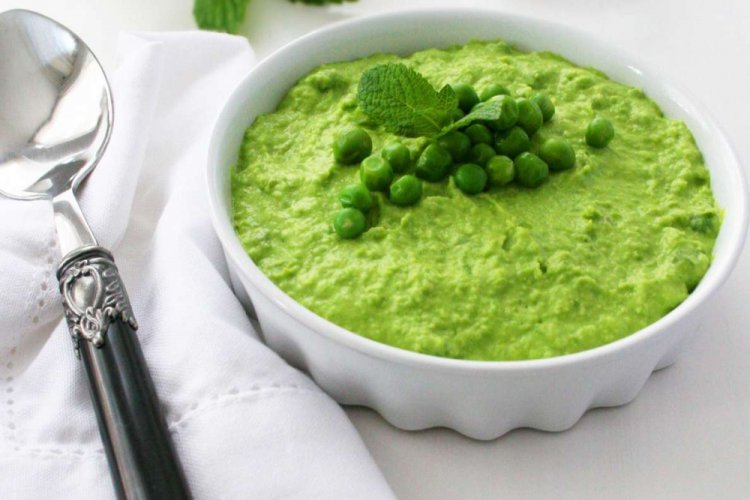 Гороховое пюре из зеленого горошка