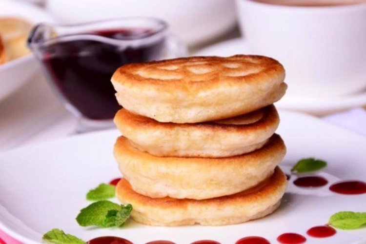 Оладьи на дрожжах и растительном молоке