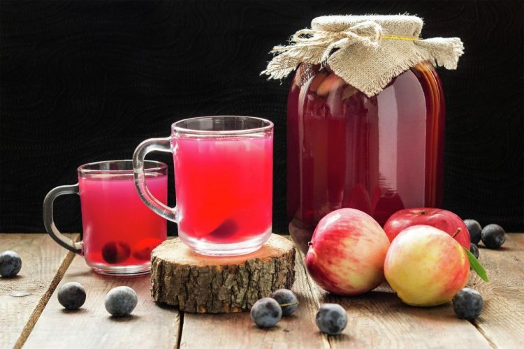 Компот из яблок и терна на зиму