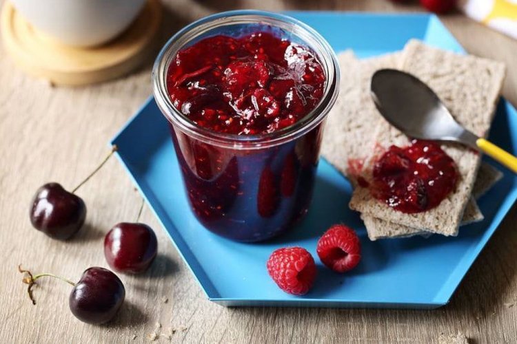 Джем из вишни и малины