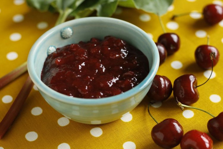 Вишневый джем с экстрактом стевии