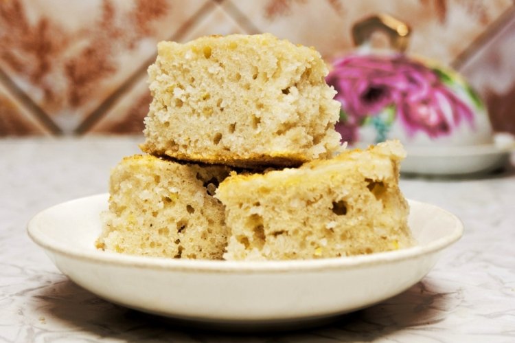 Постный кокосовый пирог