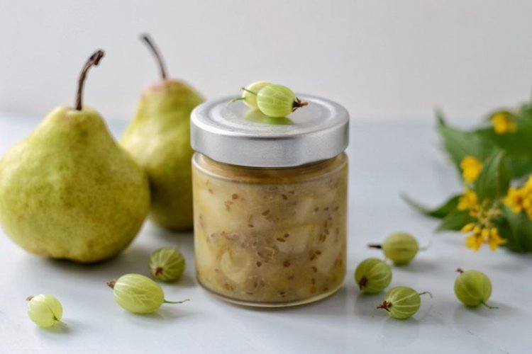 Джем из крыжовника с грушей