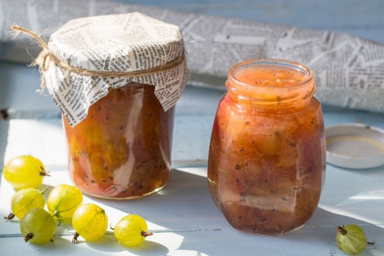 Густой джем из крыжовника с пектином