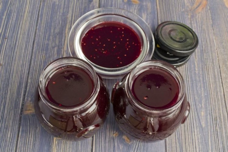 Желе-пятиминутка из малины