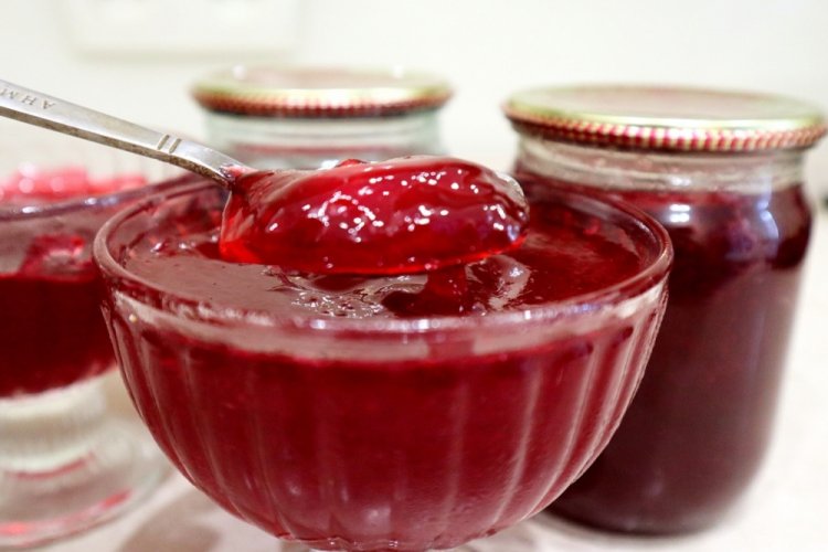 Густое желе из малины