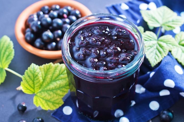 Конфитюр из черной смородины с желатином