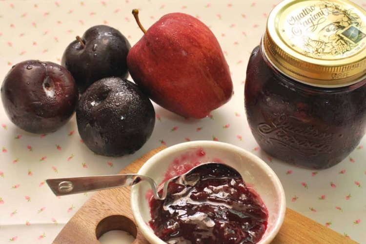 Джем из сливы и яблок