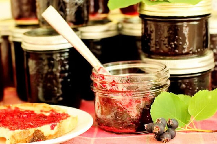 Ирга, перетертая с сахаром без варки