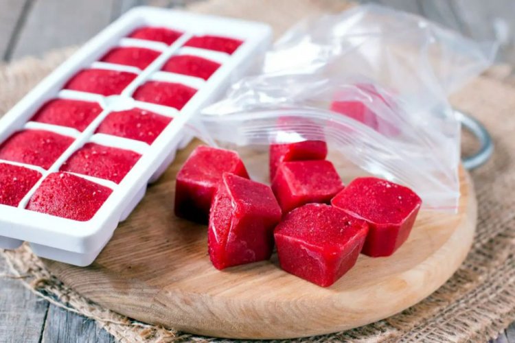 Замороженное пюре из малины