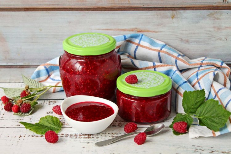 Малиновый джем с экстрактом стевии