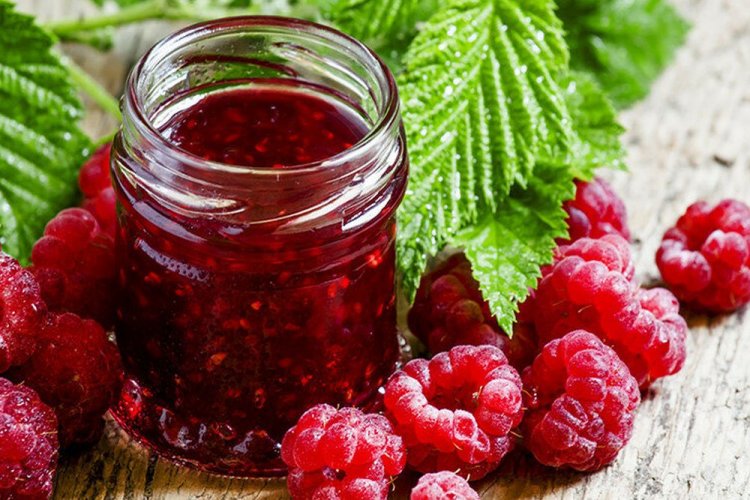 Малиновое варенье-пятиминутка без сахара