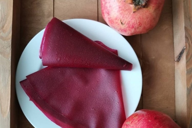 Фруктовая пастила из граната