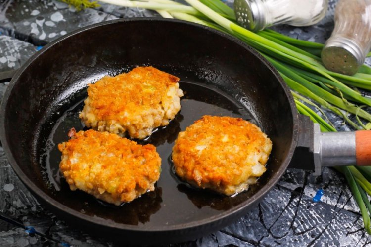 Котлеты из картошки и перловки