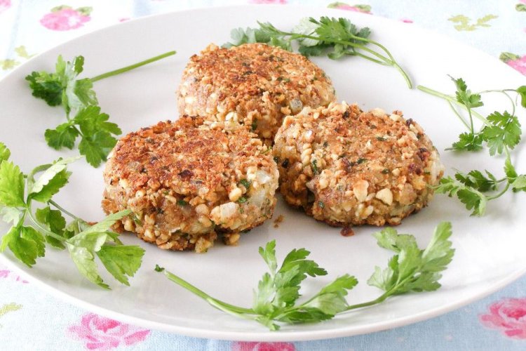 Постные котлеты из картошки и шампиньонов