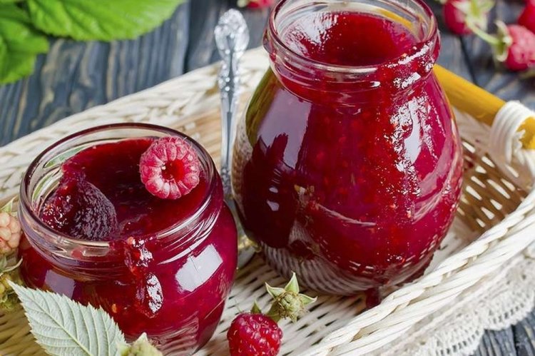 Конфитюр из малины с ванилью